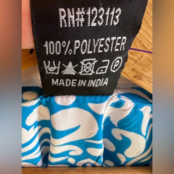 Free People Women's Bella Printed Tunic Blouse Long Sleeve Light Blue Size XL - Picture 8 of 16